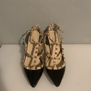 Rock stud black and nude!